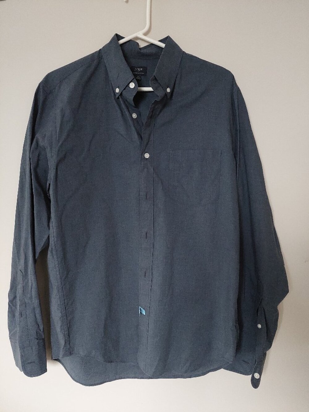 J.Crew Men's size M Button-Up Shirt Heathered Cotton 100%